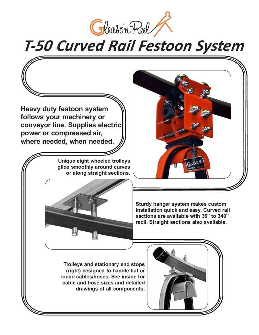 Cable Management Engineered Products Festoon SystemsT50